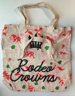 【未使用】ロデオクラウンズ 2way　花柄 キャンバス トートバッグのサムネイル