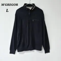 M'GREGOR マックレガー　ブルゾン　スウェット　トップス　アウター　黒　L