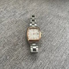 稼動品 SEIKO セイコー トノーケース カラーストーン 薄ピンク 腕時計