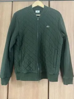 LACOSTE ラコステ カーキ キルティングジャケット MA-1 ダブルジップのサムネイル