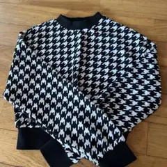SHEIN 千鳥格子柄 クロップド丈 トップスのサムネイル