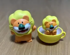 たべっ子どうぶつ　フィギュア　らいおんくん　2点セット