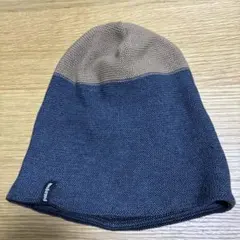 パタゴニア ニットビーニー　ブラウン ネイビー