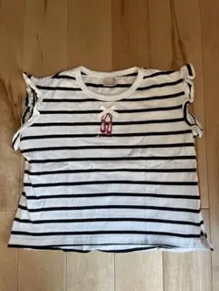 Petit main ストライプ Tシャツ 100