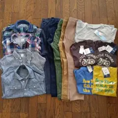 まとめ売り　14点～　130サイズ　男の子　ズボンパンツ　シャツ　Tシャツ