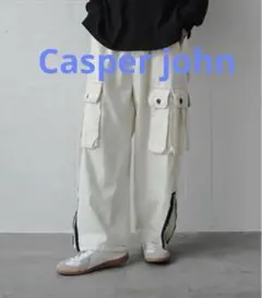 Casper john 【Casper Johnワイドカーゴパンツ M裾ジップ付のサムネイル