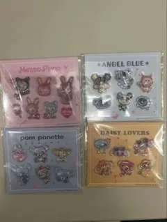 ナルミヤキャラクター　ぷっくりシール4枚