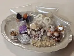 ハンドメイドアクセサリーパーツ まとめ売り ビーズ 大量セット