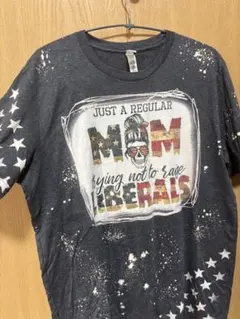グラフィックプリント Tシャツ ダークグレー