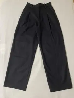 ブラッシュドジャージータックワイドパンツ