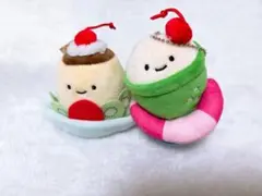 にっこりーノ 純喫茶のぬいぐるみ プリンアラモード 2個セット