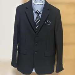 フォーマルスーツ ダークグレー ストライプ 170