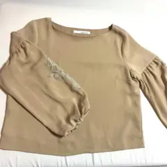 mysty woman 長袖 刺繍 ブラウス