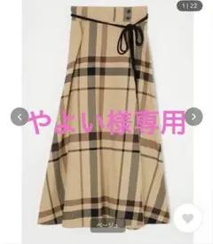 【MOUSSY】CHECK WRAP スカート