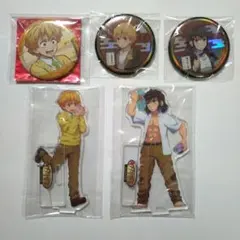 鬼滅の刃　キメツ学園　鬼滅の奏　アクリルスタンド　缶バッジ　我妻善逸　嘴平伊之助