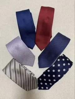【美品】ネクタイ まとめ売り　シンプル　ドット柄、ストライプ