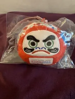 【新品未開封】2025大阪万博 みゃくみゃくダルマ型ぬいぐるみキーホルダー