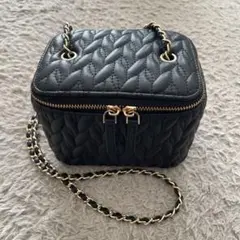 美品 RANDA ブラック キルティング バック