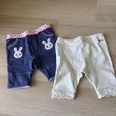 ミキハウス　MIKIHOUSE ベビー ハーフパンツ スパッツ 半ズボン 80