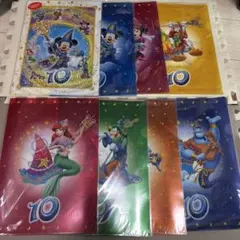 ディズニーシー 10周年 クリアファイルセット