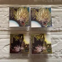 ドラゴンボール 超戦士シールウエハースZ AR 孫悟空　孫悟飯　2種4枚セット