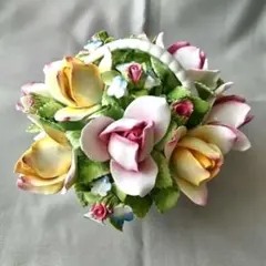 ロイヤルドルトン 置物 陶花 フラワー バスケット 花束 陶器 オブジェ ロイヤルドルトン 置物 陶花 フラワー バスケット 花束 陶器 オブジェ