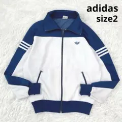 adidas トラックジャケット 西ドイツ デザント製 トレフォイル ３本線