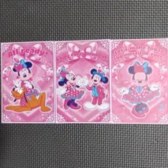 ディズニーパルパルーザ ミニーのファンダーランド グリーティングカード3種類