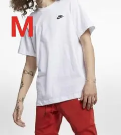 ナイキ 半袖 Tシャツ メンズ クラブ ホワイト 白 無地 M