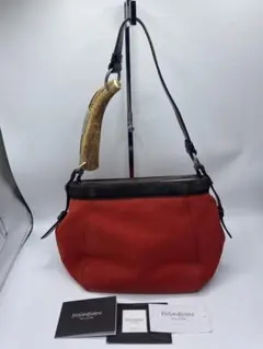 超希少　イブサンローラン　rive gauche ショルダーバッグ　赤