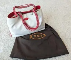 ★ TOD`S トッズ キャンバス トートバッグ レザー　バッグ　Bag
