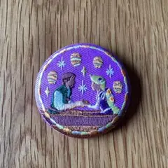 Disney Characters 刺繍缶バッジ 塔の上のラプンツェル