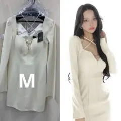 M GL3953 長袖　ローブドフルールグロッシー　キャバドレスAngelR