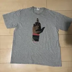 Supreme Tシャツ グレー　中指　灰色　半袖　シュプリーム