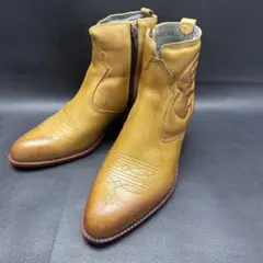 Bronco ブロンコ ウエスタンブーツ 25.5cm キャメル 本革 ショート 