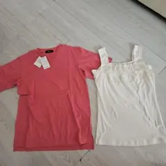 綿100% 汗染みしにくいVネック5分袖Tシャツ 右おまけのサムネイル