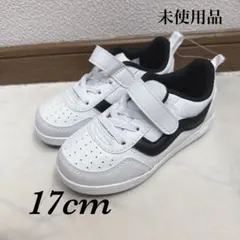 【新品未使用】VANS 17cm スニーカー ブラック/ホワイト　軽量