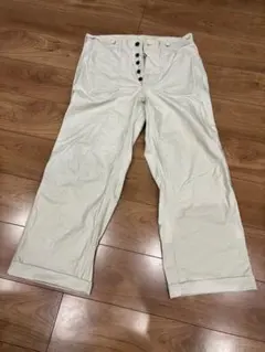 ホワイト ワークパンツ