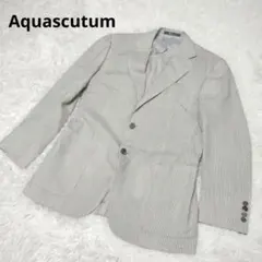 『Aquascutum』アキュースタム(92A5)テーラードジャケットストライプ