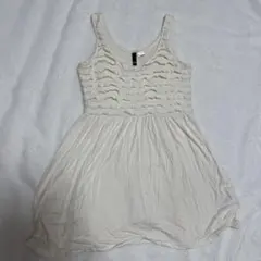 H&M 白 フリル ミニワンピース Y2K EUR38
