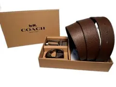 COACH リバーシブルベルト 美品 ブラック×ブラウン メンズ レザー Amazon | [COACH] [コーチ] ベルト メンズ レザー リバーシブル 専用箱