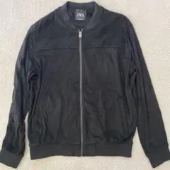 ZARA フェイスクエード生地　ブルゾンのサムネイル