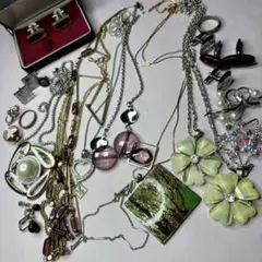 遺品整理 アクセサリー まとめ売り イミテーション 純銀 シルバー