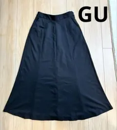 【タグ付き未使用】フレアロングスカート 黒 Lサイズ