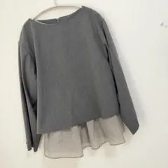 ラウンジドレス ペプラムレイヤードブラウス60