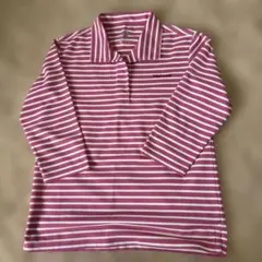 Marmot ピンクストライプ ポロシャツ JP XL