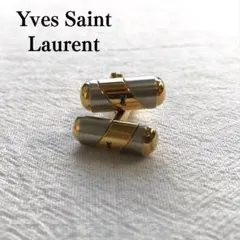 イヴサンローラン ゴールド カフスボタン リンクス フォーマル小物【n7602】