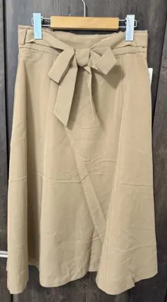 新品未使用　grove グローブ　フレアスカート ロングスカート ベージュ　L
