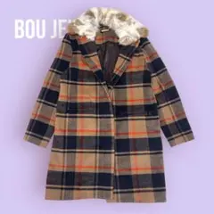 Bou Jeloud チェック柄 コート サイズ38 裏地あり S-1555