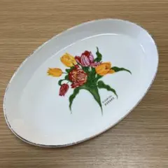 【hiromichi nakano】花柄オーバル皿